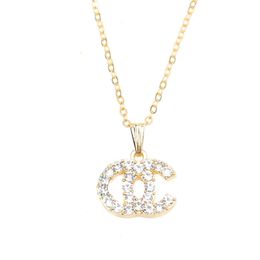 designer de joias colar de coração de luxo marca dupla letra pingente colares corrente 18 k banhado a ouro suéter colar para mulheres acessórios de casamento