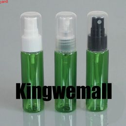300pcs/lot PET Small ATOMIZERS 30ml Perfume Spray Green Plastic Bottles with Full Cover For Cosmetic Packaginggood qualty