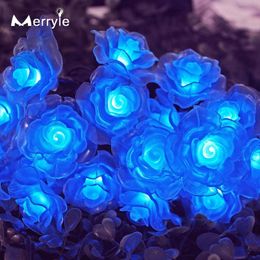 100Leds Solar Power String Lights Outdoor Waterproof Christmas Fairy Light 2 Modes Rose Lamp For Holiday Party Garden LED Strings