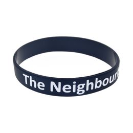 1PC The Neighbourhood Silicone Wristband for Music Fans Printed Logo Black Adult Size