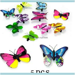 Rubber Bands Jewelry Jewelry5Pcs Mini Butterfly Hair Clips Women Fashion Headpiece Barrette Wedding Pins Aessories Styling Tools Drop Delive