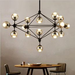 Industrail Vintage Loft Chandelier Glass Bubble Chandelier for Living room Bedroom Kitchen Island mall staircase chandelier