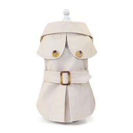 Dog Apparel Spirng Summer Clothes Handsome Trench Coat Dress Pets Outfits Warm For Small Dogs Costumes Jacket Puppy Shirt245B