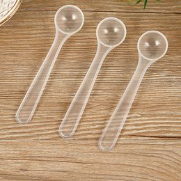 Transparent Plastic Measuring Spoon Kitchen Seasoning Scoop Baking Cake Measures Sugar Scoops Children Milk Powder Spoons Tool BH5201 TYJ