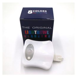 Toilet Light with Motion Detection Sensor Toilet Supplies - 16-Color LED Bathroom Bowl TX0054