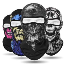 Berets Outdoor Cool Sunscreen Balaclava Motorcycle Face Mask Lycra Moto Biker Wind Cap Stopper Windproof Bicycle Cycling Headgear