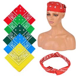 Bohemian Bandana HeadBands for Girls Women Kids Unisex Printed Wraped Square Scarf Turban Vintage Hair Accessories 2021 New Y1229