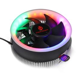 Coolmoon LED CPU Cooling Fan Intel 775/1156 for AMD AM2 AM2+ AM3 AM3+