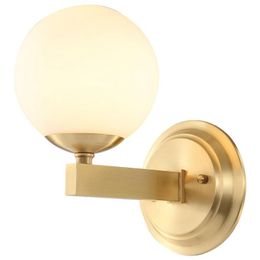Modern Glass Ball Copper Bedroom Bedsides Wall Lights American Simple Stair Case Corridor Lamp Lamps