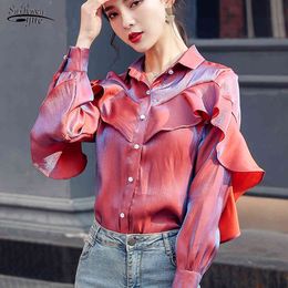 Fashion Ladies Tops Long Sleeve Cardigan Women Blouse and Casual Butterfly Shirts Camisas Mujer 8201 50 210508