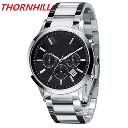 All Dials Working Full Functional Watches 100% JAPAN MOVEMENT Quartz Chronograph mens Watch Stainless Steel Strap AR2434 AR2448 AR2458