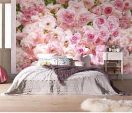 Wallpapers 3d Wallpaper Po Custom Living Room Mural Rose Flower Paining Picture Background Wall For