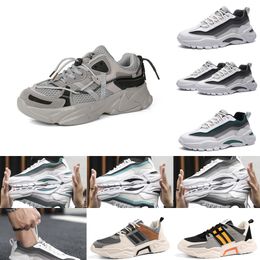 PU2M Comfortable running shoes men casual deep breathablesolid grey Beige women Accessories good quality Sport summer Fashion walking shoe 3