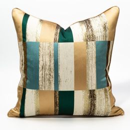 Cushion/Decorative Pillow Luxury Throw Cover 50x50 For Sofa Bed Room Quality Golden Green Cushion 30x50 45x45 Pillowcase Home Decor