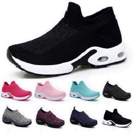 style582 fashion Men Running Shoes White Black Pink Laceless Breathable Comfortable Mens Trainers Canvas Shoe Sports Sneakers Runners 35-42