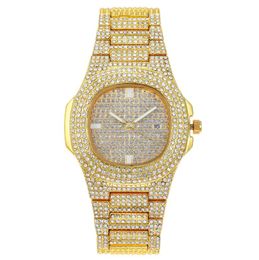 Women diamonds watch bling bracelet Designer watches Brand table crystal ladies wristwatch water ghost student calendar quartz hip hop girl clock luxury relogio