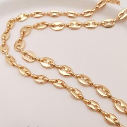 jewellery making UK - Plated 14K True Gold Filled Color Retention 5-7MM O Style Necklace Chains DIY Jewelry Making Accessories Jewellery Findings