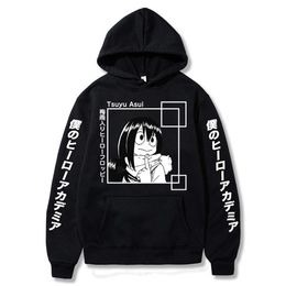 My Hero Academia Tsuyu Asui Froppy Hoodies Sweatshirt Unisex Clothes Men Women Moleton Y0803