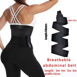 Waist Trainer Shaperwear Belt Women Slimming Tummy Wrap Belt Resistance Bands Body Shaper Fajas Control Strap 220307