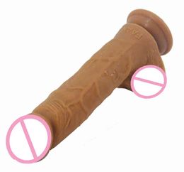 Nxy Dildos Realistic Dildo Soft Silicone Huge Dick Sex Toys for Women Suction Skin Touch Adult Products Masturbator 1206