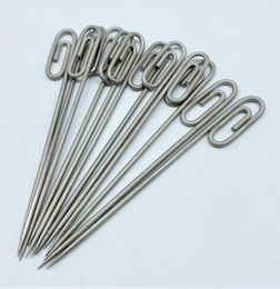 2021 new 2 pcs Colorful Paper Clips Titanium Wax Dabber Per Bag Paper Clip Design