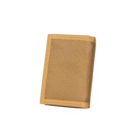 Wallets Men Three-fold Coin Purse Solid Colour Canvas Wallet With Fashionable Card Pack Khaki/Dark Blue/Black/Dark Gray/Army Green