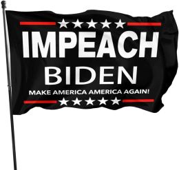 Idealforce Impeach Biden Flag Make America America Again Flag with Brass Grommets Patriotic Outdoor Indoor Decoration Banner