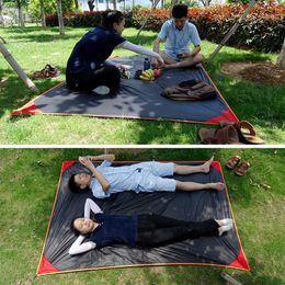 Outdoor Silicone Picnic Blanket Waterproof Camping Mat Foldable Portable Mini Pocket Beach Garden Pad Ultralight Tent Footprint Y0706
