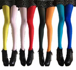 Fashion Sexy Women Patchwork Footed Tights Stretchy Pantyhose Stockings Elastic Two Color Silk Stockings Skinny Legs Pantyhose Y1130