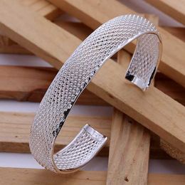 Silver Colour Exquisite Luxury Gorgeous Fashion Openings Bracelet Temperament Charm Silver Jewellery Birthday Gift B102 Q0719