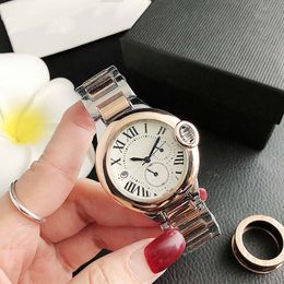 Brand Watches Women Girl Roman Numerals Style Metal Steel Band Quartz Luxury Wrist Watch CA11