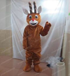 Halloween red nose deer Mascot Costume Top quality Cartoon Character Outfits Adults Size Christmas Carnival Birthday Party Outdoor Outfit