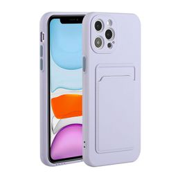 S24 Card Slot Skin Feel TPU Cases For For Samsung A25 A35 A32 4G 5G A05 A05S A15 A55 S21 Ultra Plus Note 20 Credit ID Cards Pocket Luxury Frosted Matte Soft Shockproof Cover