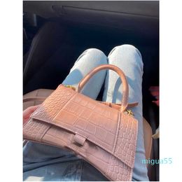 Designer Bags Hourglass Bag High Edition Women's Crocodile Leather Portable One Shoulder Slanting