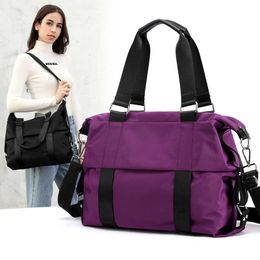 Women Travel Fitness Bag Large Gym Bags Sports Pack For Training Yoga Sac De Sport Gymtas Woman NylonTas Sporttas Luggage AA15A Q0705