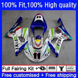 Injection Mold Fairings For SUZUKI GSX-R1000 GSXR1000 K2 00-02 Bodywork 24No.8 GSXR 1000 Race blue CC 1000CC 00 01 02 GSXR-1000 2000 2001 2002 Motorcycle OEM Bodys