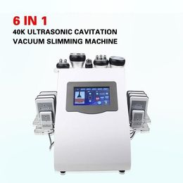 2021 40K 6 in 1 Vacuum Lipo Laser Fast Slimming Cavitation Equipment with 8 Pads for Beauty Salon Use