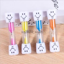 Minute smiley face hourglass tooth brushing timer manufacturer 9 color children cartoon sand leaking wholesale