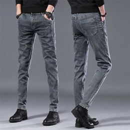 spring autumn men Jeans Black Classic Fashion Designer Denim Skinny Jeans men's casual High Quality Slim Fit Trousers 211011