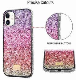 luxury Fashion Cases Glitter Bling Hard Cover Phone Case for iPhone 13 12 Mini 11 Pro Max XR XS 6S 7 8G Samsung A12 A32 A42 A52 A72 Moto G Play 2021 diamond rhinestone Shell