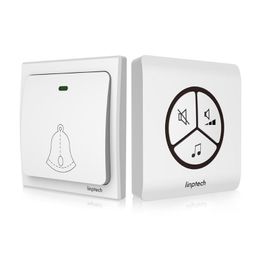 Other Door Hardware Linp G1 Smart Self-powered Battery Free Wireless Doorbell 433MHz Easy Installtion