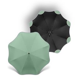 Creative Curve Automatic Men Night Light Clear Umbrellas Rain Women Sun UV Parasol Umbrella 8K Windproof Paraguas 210320