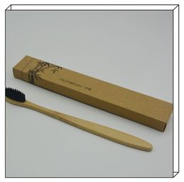 100pcs/ lot freeshipping bamboo toothbrush high-grade bamboo toothbrush healthy and environmentally friendly soft bristles toothbrush