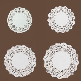 100 Pack 12 Inch Silver Paper Doilies Lace Paper Placemats Round Doily Packaging Pads Great for Party/Gift/Pad for Cake Crafts/Weddings Tableware Decoration 