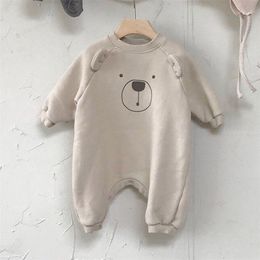 MILANCEL baby rompers cartoon girls clothing long sleeve infant boys play suit Korean Baby 211229