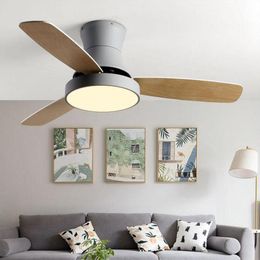 Ceiling Fans Electric Fan Nordic Celling Lamp Dining Room Living Wood Simple Suction Off Lights