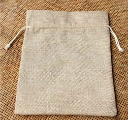 15*20 20pcs Vintage Style handmade Jute Sacks Drawstring gift bags for jewelry/wedding/christmas Packaging Linen pouch Bags