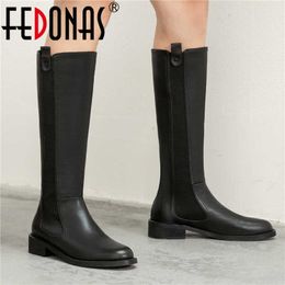 Vintage Tight High Boots Autumn Winter Shoes Woman Heels Side Zipper Working Basic Thick Knee 210528