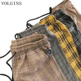 Streetwear Cotton Harajuku Plaid Pants For Men Women Trousers 2020 Woman Harem Pants Spring Autumn Causal Pants Plus Size Y0811