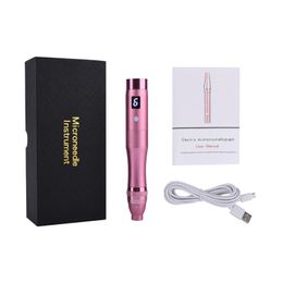 Q5 microneedle Derma Pen Wireless Electric Microneedling Red Blue LED Photon Therapy Acne Removal Skin Care Beauty Tool